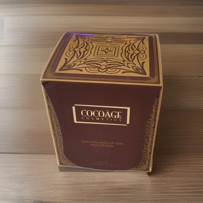  Cocoàge - Dark Chocolate 24K Gold Peel Off Mask New In Box