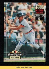 1995 Jimmy Dean All-Time Greats Collectors Set Auto Al Kaline Auto HOF 0l2