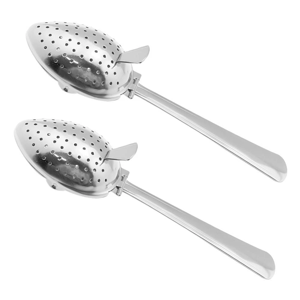 Tea Infuser, 2 Pack Tea Strainers with Long Handle and Fine Holes, Tea Filter Spoon...