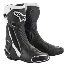Image of Alpinestars SMX S-MX Plus V2 Black white Motorcycle Race Sport Boots