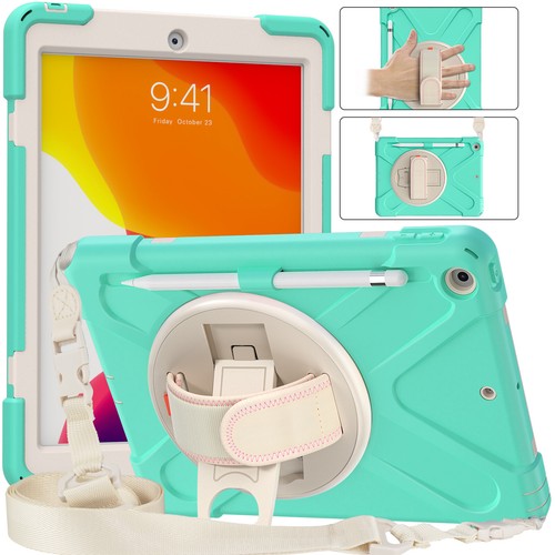 Heavy Duty Armor Holder Case+Hand&Shoulder Strap For iPad Mini 4/5 Pro 11 Air 4 - Picture 18 of 81