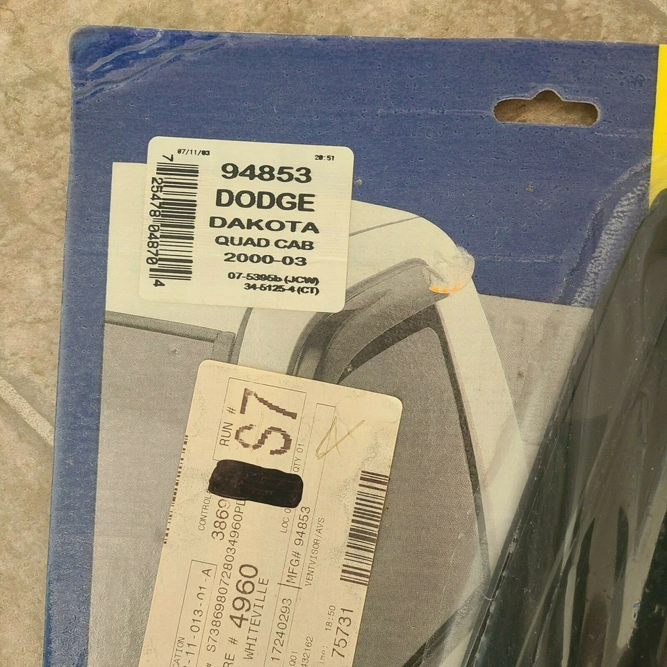 Ventilador de humo AVS 94853 4 piezas para Dakota 2000-04 cabina y media Foto 2 de 4