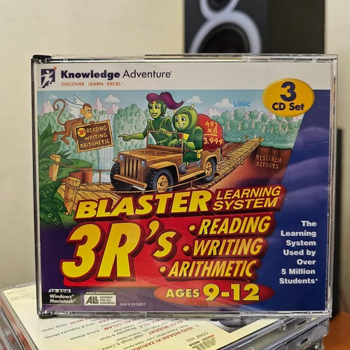 math Reading Blaster Learning System 3 cd rom set multimedia worhshop win mac - Picture 2 of 12