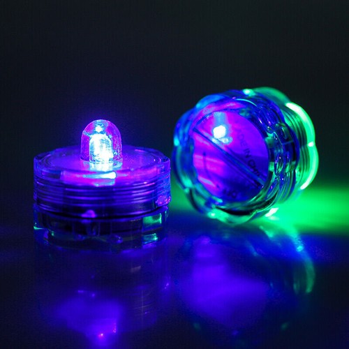 12pcs Submersible Waterproof Battery Operated LED Tea Lights Floralyte *BRIGHT* - Picture 6 of 51