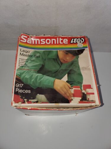 RARE! 1971- Lego MASTER Set By #105-3 Samsonite -917 pieces-Incomplete (880 pcs) - Picture 2 of 10