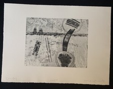 Michael Morgner, Dialog, Kaltnadelradierung, 1974, handsigniert und datiert