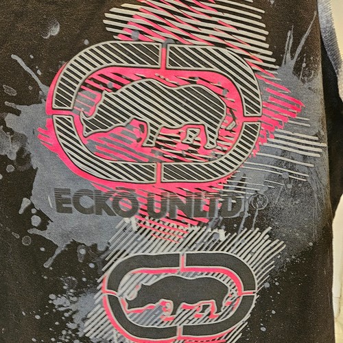 Ecko Unltd Men's Tank Top #EO217T83 Black Red Rhino Size Small Y2K - Picture 2 of 3