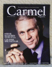 NLA! STEVE MCQUEEN BULLITT LEMANS SAND PEBBLES MONTEREY COVERAGE CARMEL MAGAZINE