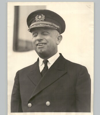 Captain Curt Zastrow Commander of SHIP 'Santa Rosa' 1932 Press Photo