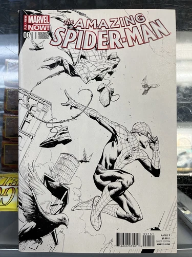 The Amazing Spider-Man #1 1:200 Opena B&W Sketch Variant NM 2014 Marvel Comics