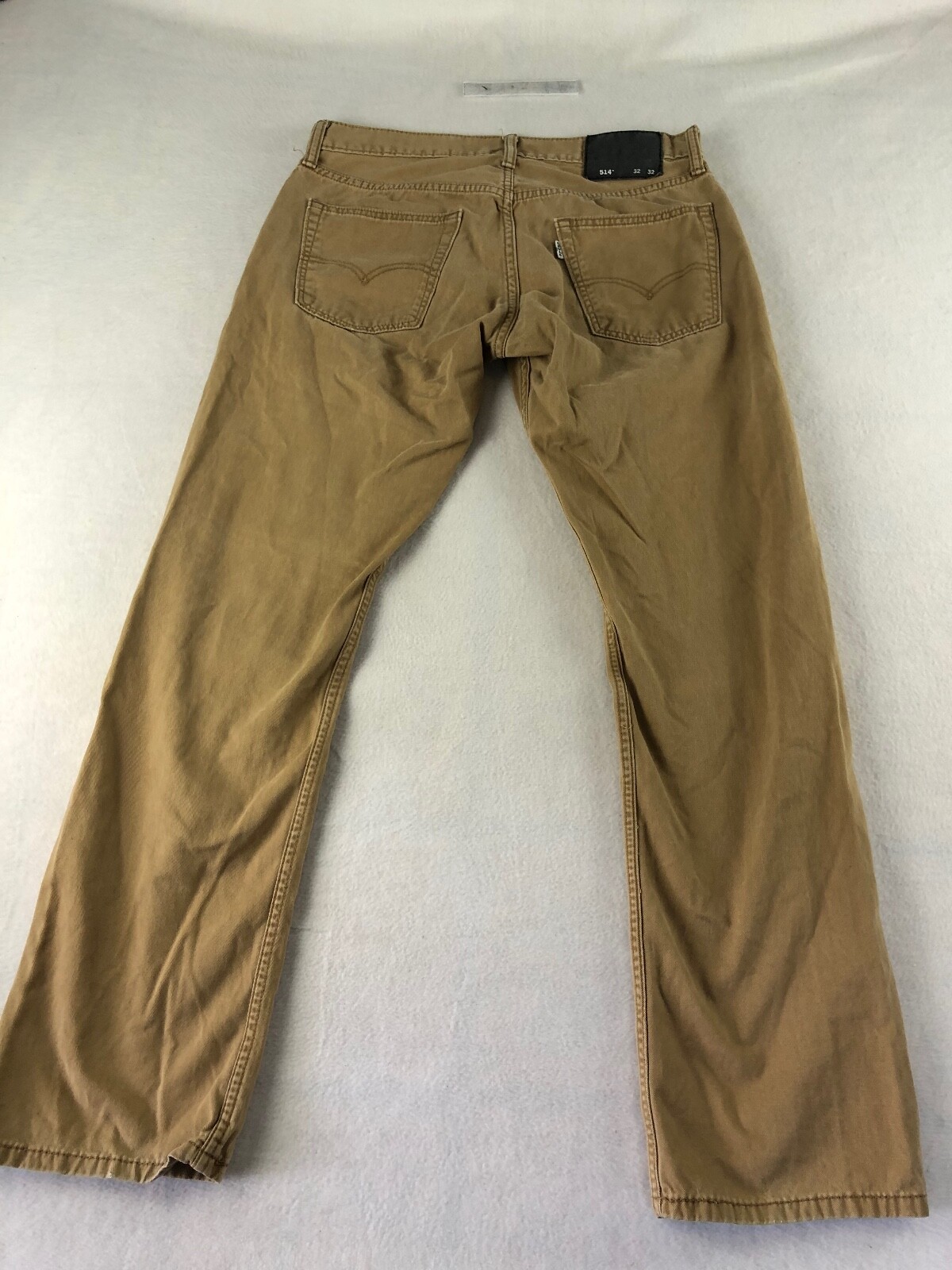 Levis 514 Jeans Mens 32x32 Khaki Beige Straight Denim… Gem