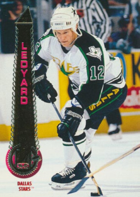 1994-95 Pinnacle #204 GRANT LEDYARD - Dallas Stars