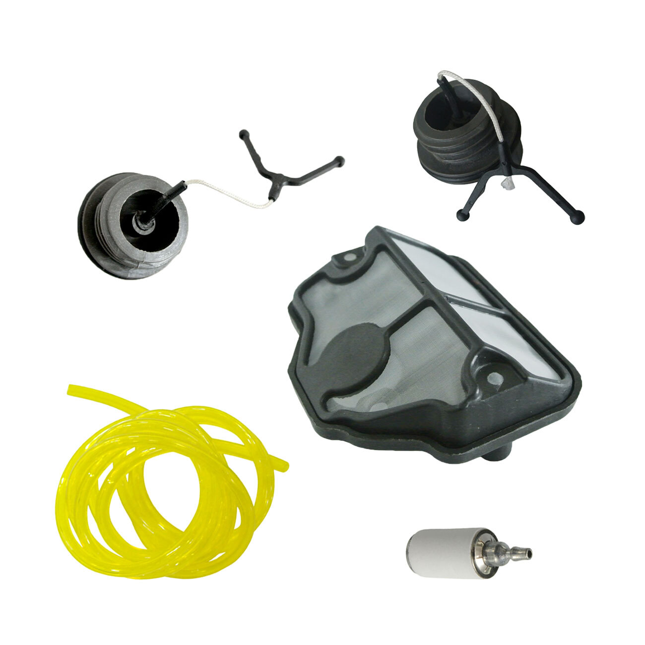 Fuel Oil Caps & Air Filter Fuel Filter Fit Husqvarna 136 137 141 142 Engine