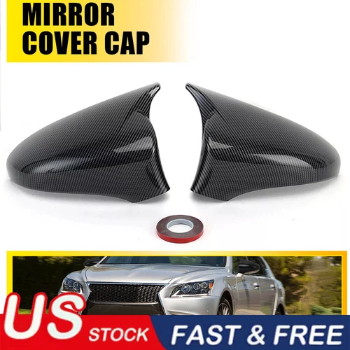 M STYLE CARBON FIBER MIRROR COVER CAP FOR 13-20 LEXUS GS GSF ES RC RCF LS IS