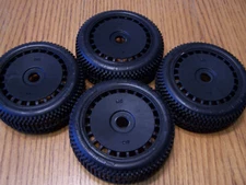 Arrma TLR Typhon Buggy Dboots EXABYTE Tires & 17mm Black Aero Dish Wheels 6S BLX