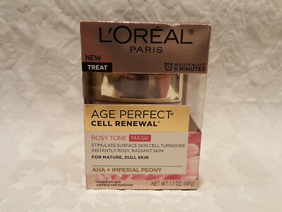 L'Oreal-Age Perfect Cell Renewal Rosy Tone Mask - Mature, Dull - 1.7 Oz - NIB