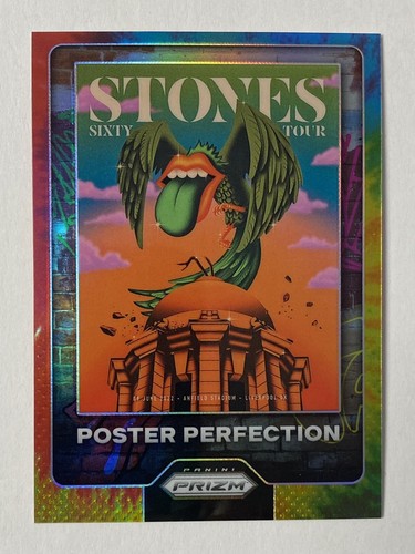 2025 Panini Prizm Rolling Stones TIE DYE POSTER PERFECTION #26 37/49 - Picture 1 of 2