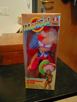 Marisol Sun Tanning Doll Vintage Year 1983 Background