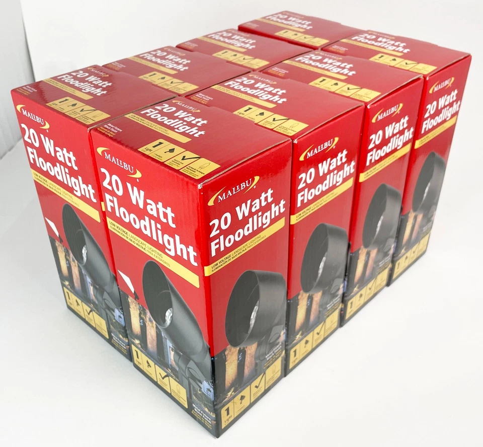 Malibu 9604 20W Landscape Light Outdoor Floodlight Weatherproof Metal - 8 PACK - Image 3 of 4