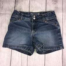 Old navy brand 100 cotton girls denim shorts dark blue sz 8