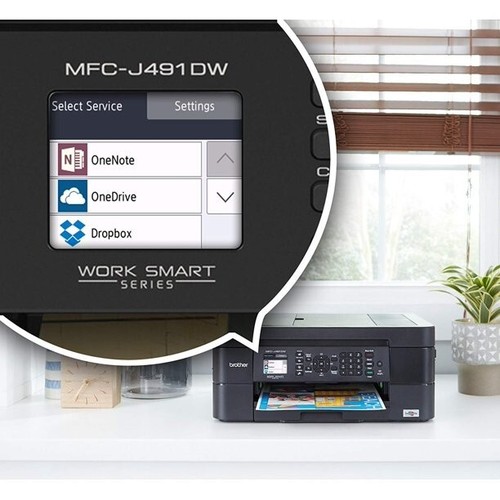 Brother MFCJ491DW Wireless Color Inkjet All-in-One Printer (Inks Not Included) - Picture 3 of 5