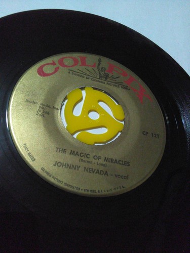 1959 Johnny Nevada - "The Magic Of Miracles' 45rpm 7" - Colpix CP-121 EX - Picture 3 of 3