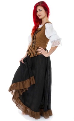 Mittelalter Kleid Gewand Kostm Magd Buerin Gr. 36 38 40 Schankmaid Nea |  eBay.de