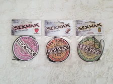 MR. ZOGS SEX WAX SURF AIR FRESHENERS 3 PACK STRAWBERRY, COCONUT & PINEAPPLE CAR