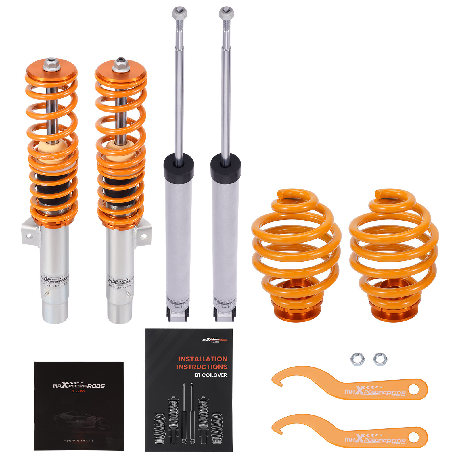 maXpeedingrods Coilover Kit for BMW 3 E46 Saloon 316i-330i 318d-330d 1998-2005