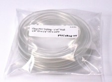 10' Roll of Clear PVC Tubing 1/8" ID x 1/4" OD Versilon C219A - USA Made