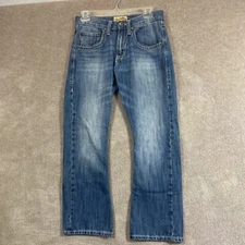 Wrangler 20X Jeans Men 28x27 Blue Bootcut Denim Pants Thick Stitch Cowboy Rodeo