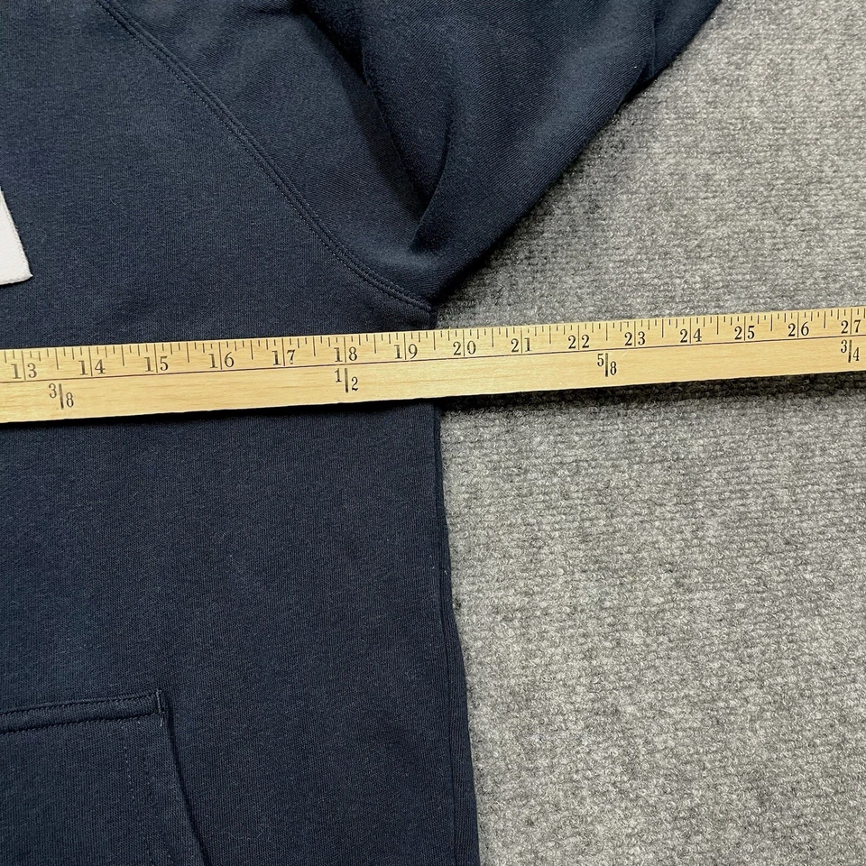 Sportiqe Hoodie Mens Small Blue Raglan Sweatshirt Kangaroo Pockets - Image 3 of 4