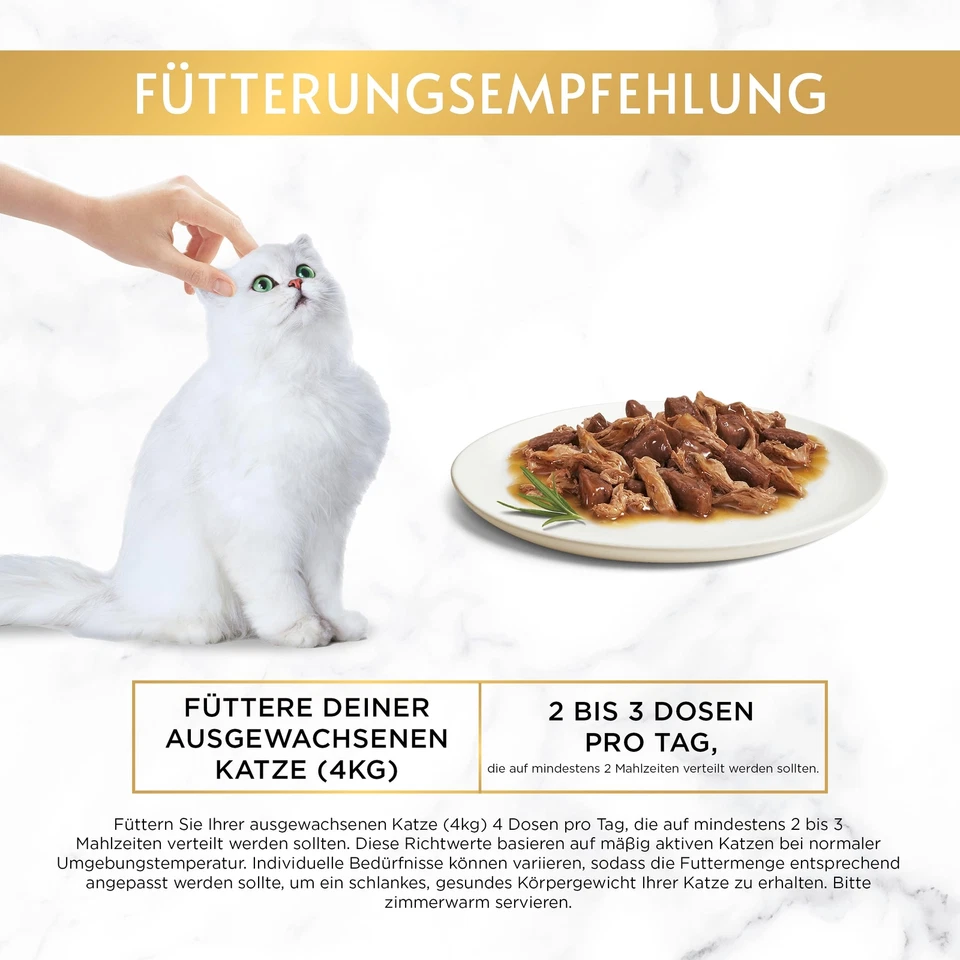 PURINA Gold Feine Komposition Katzenfutter nass Sorten-Mix 12er Pack 12 x 4 D... - Bild 4 von 4