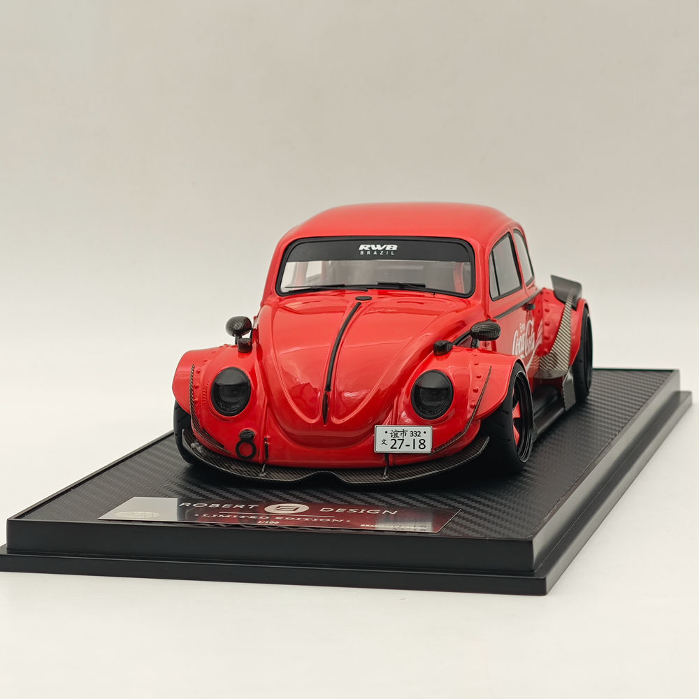 1:18 VW VOLKSWAGEN Käfer/Beetle RWB Racing JPS Breitbau + Vitrine