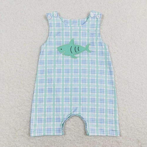 Sibling Embroidery Baby Infant Boys Toddler Sleeveless Rompers - Picture 2 of 21