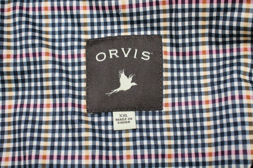 Orvis Giacca Uomo 2XL Cerniera Intera Lana Maglia collo Alto Blu Scuro - Foto 8 di 9