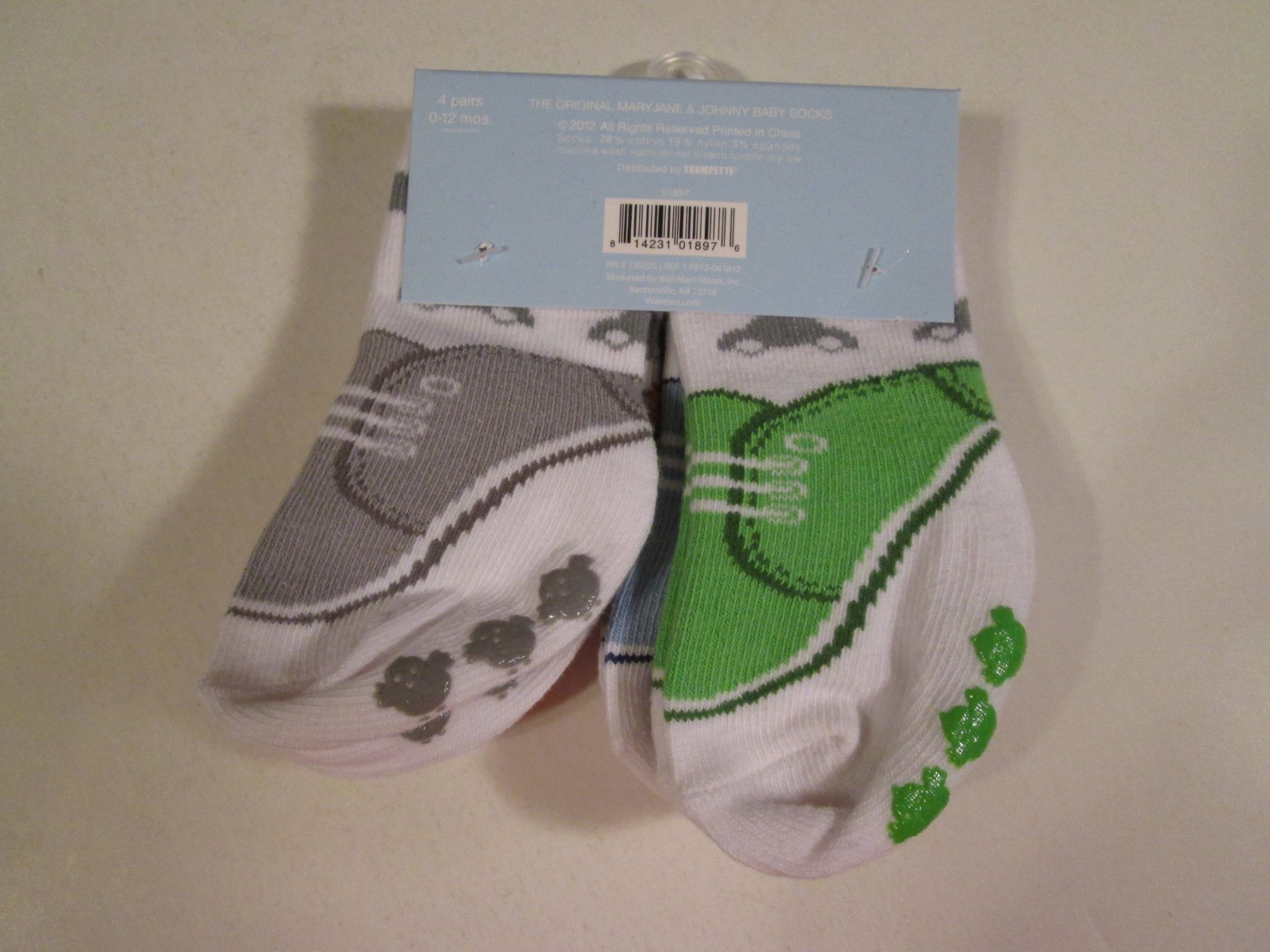 NIP Trumpette Noodles Boys 012 Months Baby Toddler Non Skid Socks4