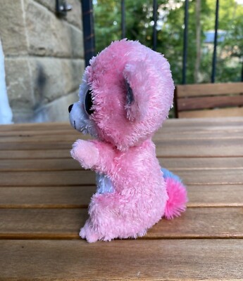 2009 Ty Beanie Boos - Bubblegum the Pink Lemur - Plush Soft Toy