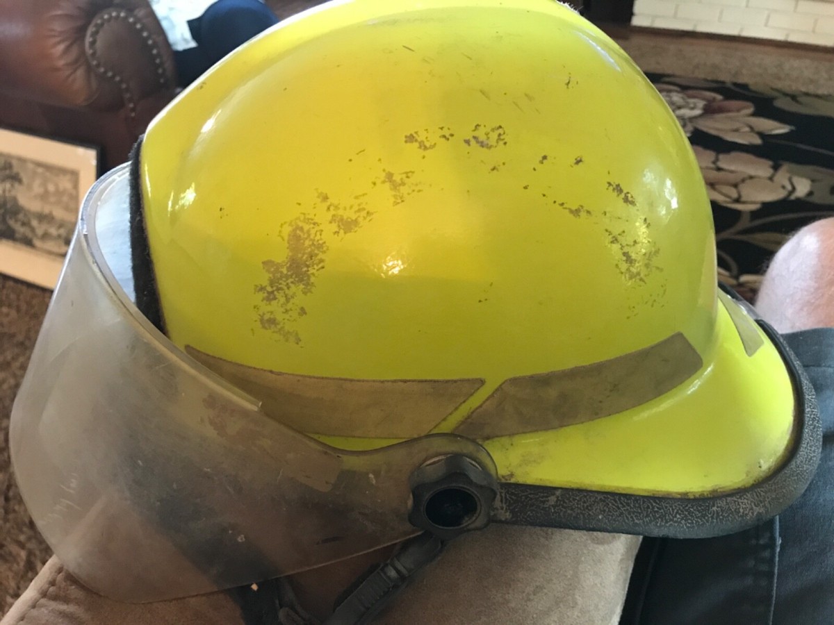 VTG Bullard Yellow Firefighter Firemans Helmet Firedome PX/FX W
