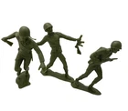 Vintage Louis Marx US Jumbo Army Men Soldiers 6" Green Lot Of 3