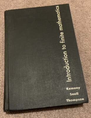 1966 INTRODUCTION TO FINITE MATHEMATICS VINTAGE MATH TEXT BOOK