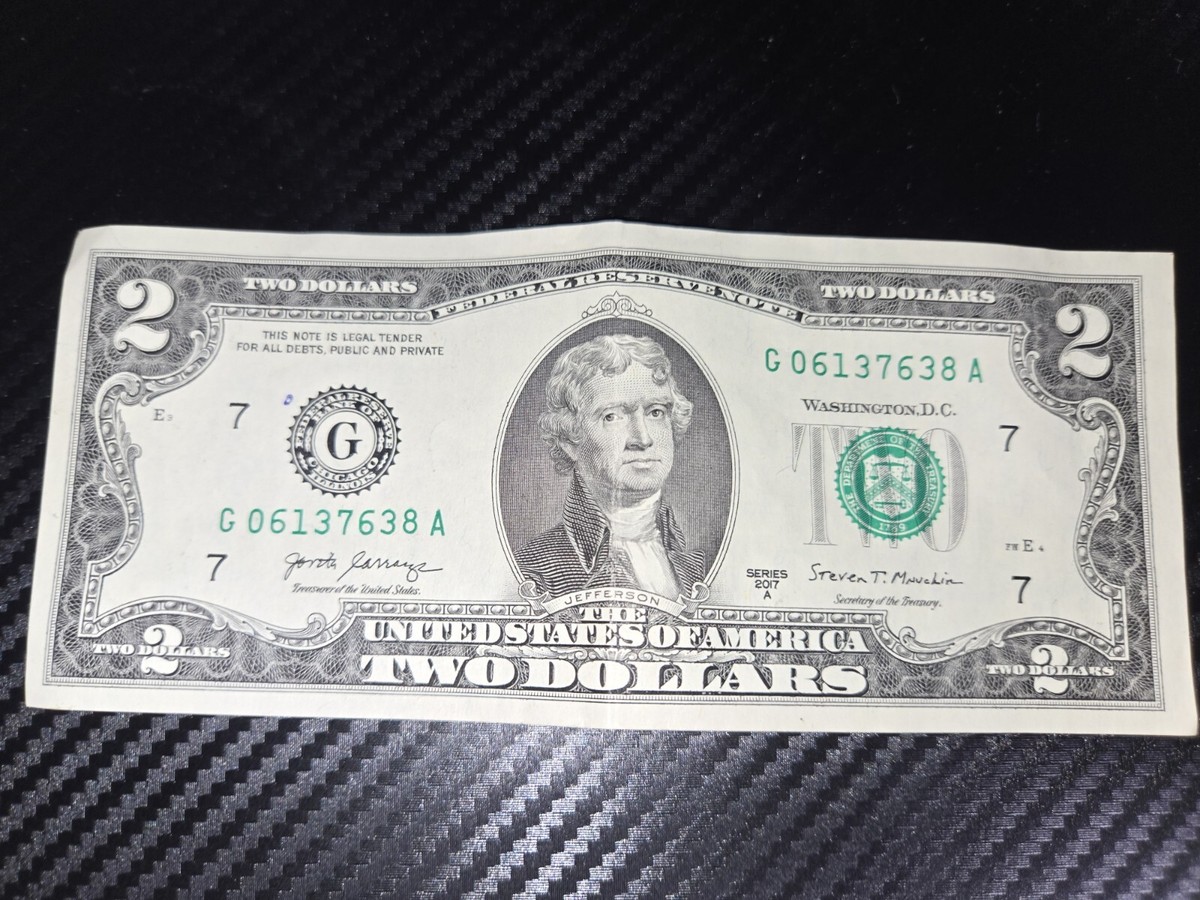 1776 2 Dollar Bill Series 2017 A (Good Condition) | eBay