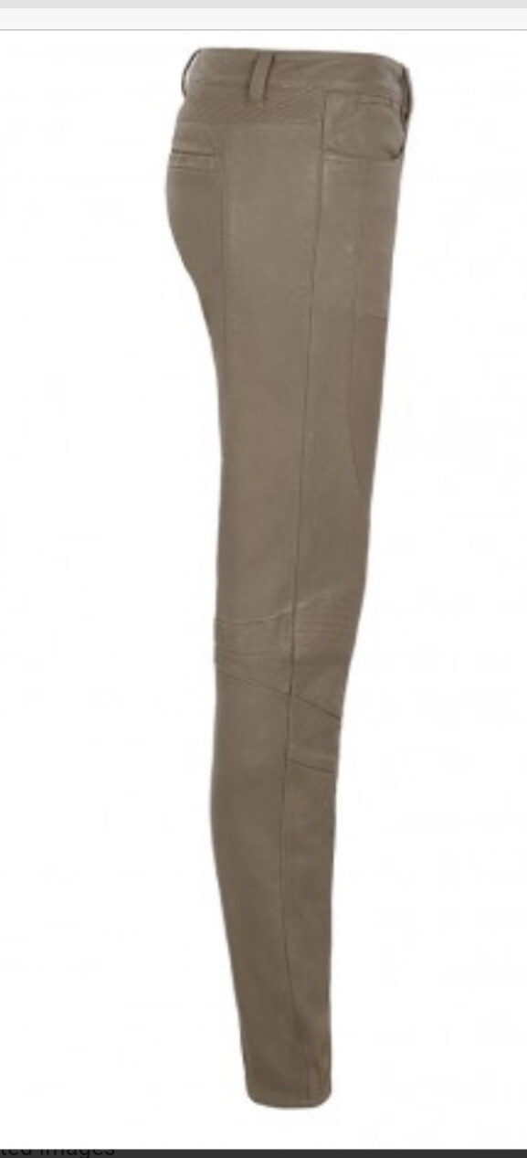 STUNNING ALL SAINTS LEATHER BIKER TROUSERS BNWT RRP £298 SAGE SIZE 26 image 2