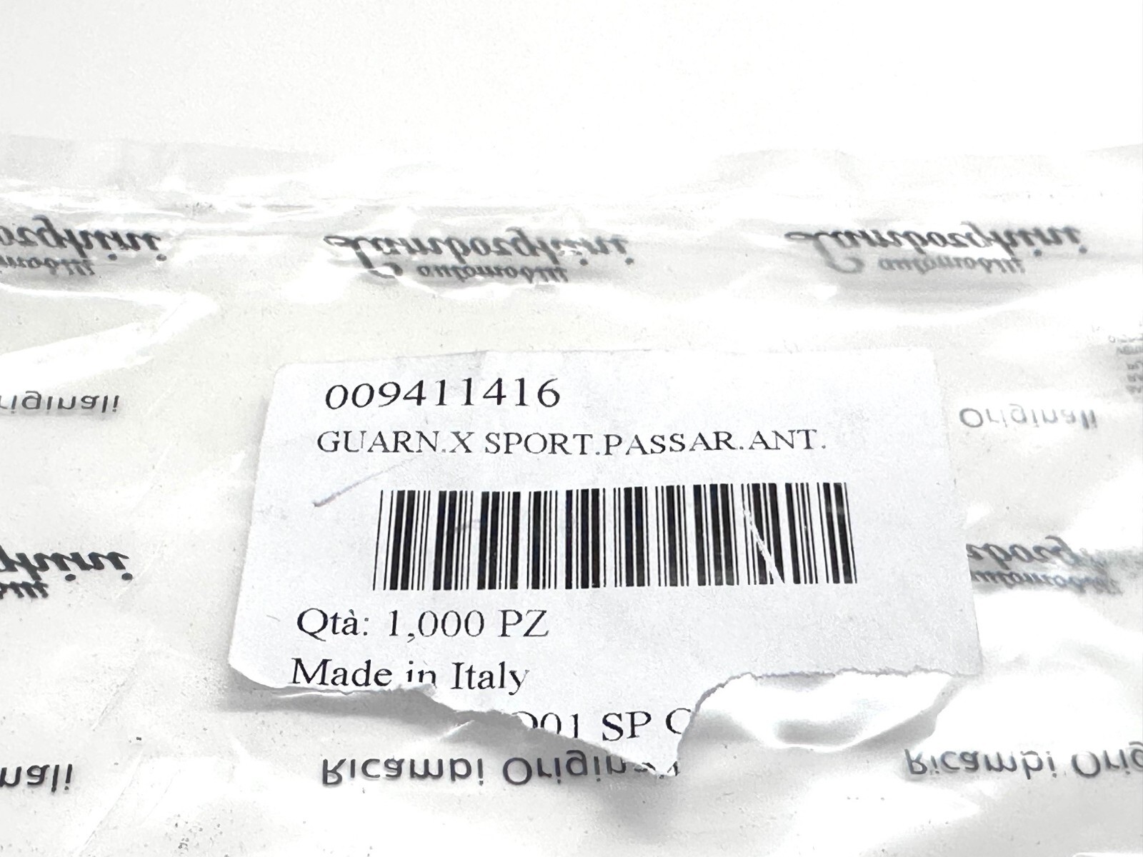 Lamborghini Diablo Front Fender Liner Gasket Brand New OEM 009411416