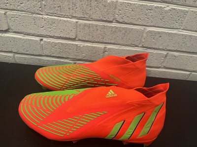 Adidas Predator Edge+ FG Game Data Pack Solar Red Soccer Cleats GW1039 Sz 11.5