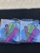 Intex The Wet Set 2006 Inflatable Flotation Bed Adult 72”x27” Sealed Lot Of 2