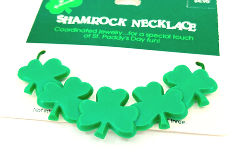 NEU Vintage Hallmark St. Patrick's Day tragbare grüne Kleeblatt-Halskette - Bild 2 von 3