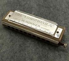 Hohner The Chromonica Harmonica 260, Key of C, Push slide. Late 1920's to 1940's