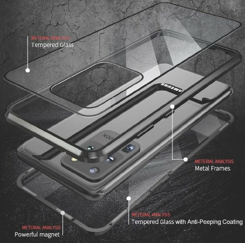 Samsung Galaxy S20 (6.2 inch) Privacy Magnetic Case - Double-Sided Tempered Glas - 第 4/6 張圖片