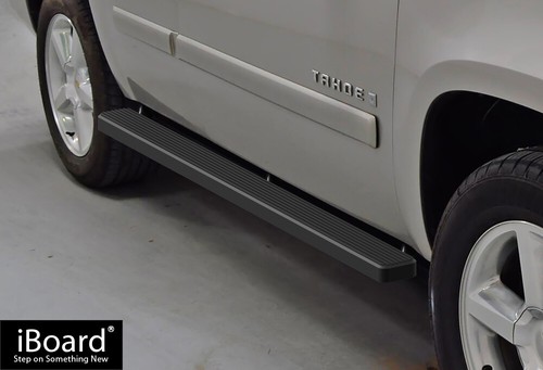 APS IBoard Running Boards 5" Black For 2000-2020 Chevy Tahoe GMC Yukon - Pair